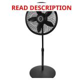 18 in. Cyclone Pedestal Fan, Black (Missing Piece