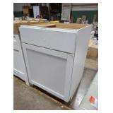 White Cabinet 35"h x 23.5" x 24"d, Drawer & Door