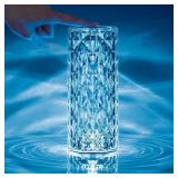 8.5 in. Crystal Indoor Touch Table Light Rose