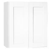 Shaker Satin White Wall Cabinet 27x30x12
