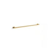 Belay 36 in Grab Bar, Vibrant Brushed Brass