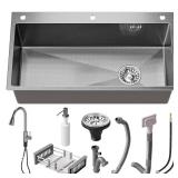 30 in. Undermount Sink with Faucet