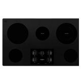 36 in. Electric Cooktop, 5 Burners, Black