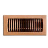 Faux Wood 4x10 Plastic Floor Register Oak