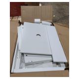 36"x22"x6.6" White Shelf