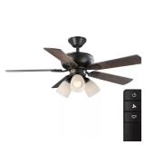 Riley 44" Indoor LED Bronze Fan with Light