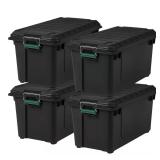 Remington 82 Qt Weather-Tight Bin (4-Pack) 1 Lid