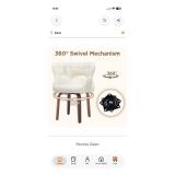 Swivel dining chair