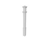 Sturbridge Vinyl Lamp Post White 6x6x74"