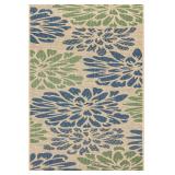 Zinnia Modern Floral Textured Weave Rug