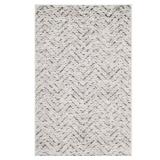 Adirondack Ivory/Charcoal Doormat 3x5 Rug