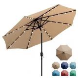 Sun-Ray 9 ft 32 LED Patio Solar Umbrella
