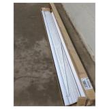 White Cordless Faux Wood Blind 72.5W x 64L