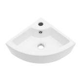 Coporesell 18x13 Corner Wall Sink White