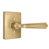 Wilshire Brushed Gold Door Lever with Rose
