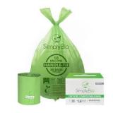 Simply Bio 1.6gal Compost Trash Bags 0.6 Mil