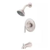 Willa 1-Spray Rain Shower Head, Nickel