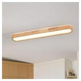 Lumin LED Wood Flush Mount Ceiling Light