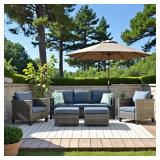 Vultros Gray 2-Piece Outdoor Chairs