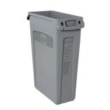 (2; no lids) Rubbermaid Slim Jim 23 gal Trash Can