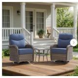 3 Piece Swivel Glider Set