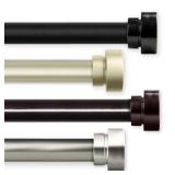 Bonnet 120-170 in. Curtain Rod Satin Nickel