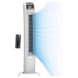 Lasko EcoQuiet Oscillating Tower Fan, DC Motor