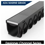 Storm Drain 40 in L Channel with 316 Grate