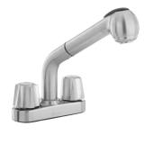 4 in. 2-Handle Laundry Faucet, Stainless
