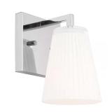 Upson 5"W x 7.75"H Chrome Wall Sconce
