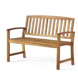 Unbranded 48.82 in Teak/Acacia Bench