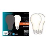EcoSmart 100W A19 Dimmable LED Filament 2-Pack