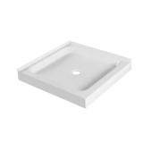 30x30 Corner Shower Pan Base   White