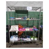 Rack Lot of Miscellaneous Items RACK NOT INCLUDED