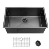 27x17 in Undermount Sink - 18Ga Gunmetal