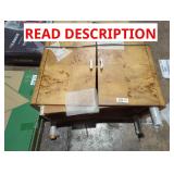 (Damaged) Bali Wood Cabinet 27.5x21x13.5 (Missing