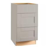 Shaker Dove Gray Cabinet with Drawers