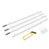 YIYIBYUS White Curtain Track Kit 9-12ft