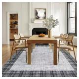 Light Gray 8x10 Non-Slip Rug