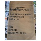 Traffic master 6mil moisture barrier underlayment