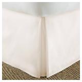 14 in. Ivory Solid Queen Bed Skirt