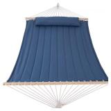 12-15 ft Quilted Double Hammock with Bar
