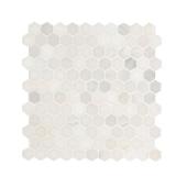 SKID Greecian White Hex Marble Tile Mosaic
