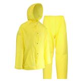 Economy Men s Yellow PU Rain Suit (2-Pk)