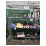 Rack Lot Of Miscellaneous Items RACK NOT INCLUDED