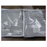 (2) Company Cotton Quilt Sham, Grey 21x27