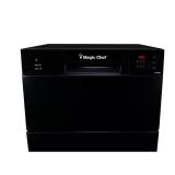 21 in. Black Countertop Dishwasher, 6-Place