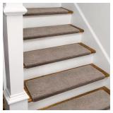 Cream Gray Stair Tread Cover (12)
