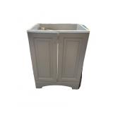 24" Vanity Cabinet with Top, Top Damaged