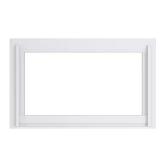 30.75 in. x 16.75 in. White Hopper Vinyl Window